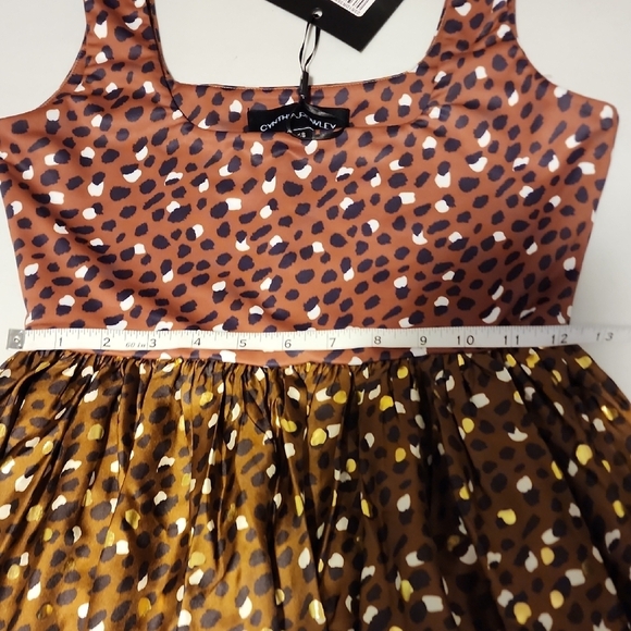 Cynthia Rowley NWT Brown and Black Polka Dot Dress - Picture 10 of 12